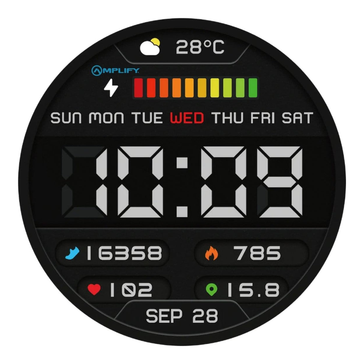 Amplify Compete Series Smart Watch - Black AMP-5069-BK(V2)