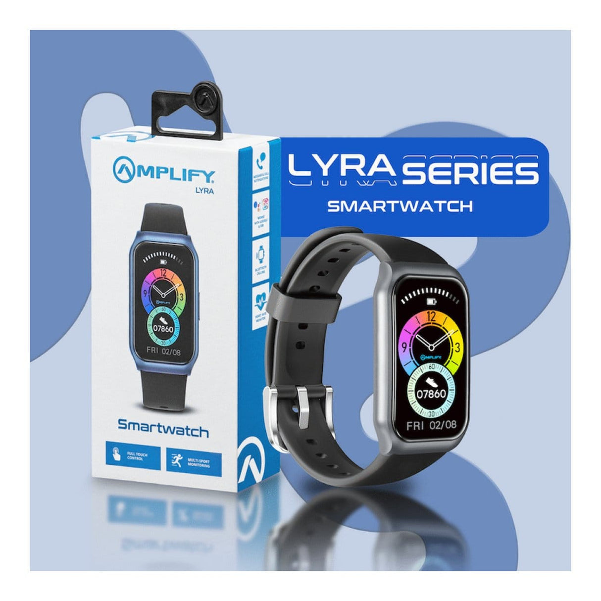 Amplify Lyra Series Smartwatch Black AMP-5117-BK