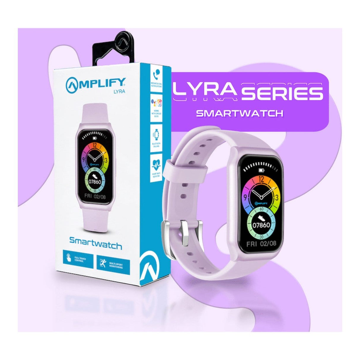 Amplify Lyra Series Smartwatch Purple AMP-5117-PL