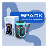 Amplify Spark Series 8-inch Party Speaker with Wireless Mic Black AM-3900-8-BK