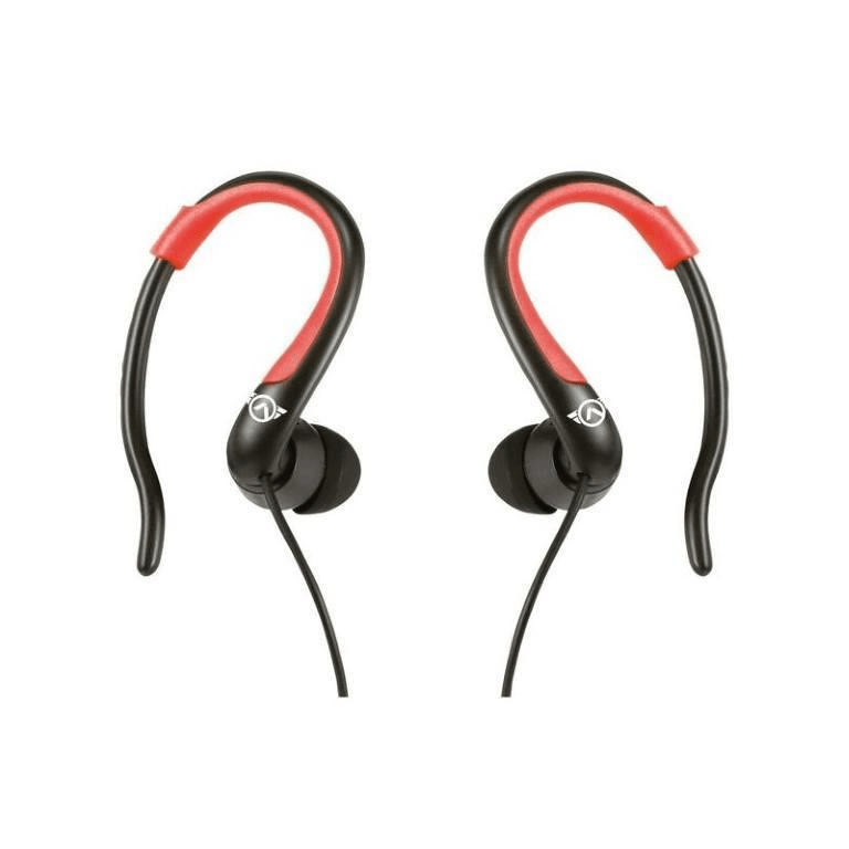 Amplify Sport Rapid Series Earbuds with Pouch Black Red AMS-1303-BKRD