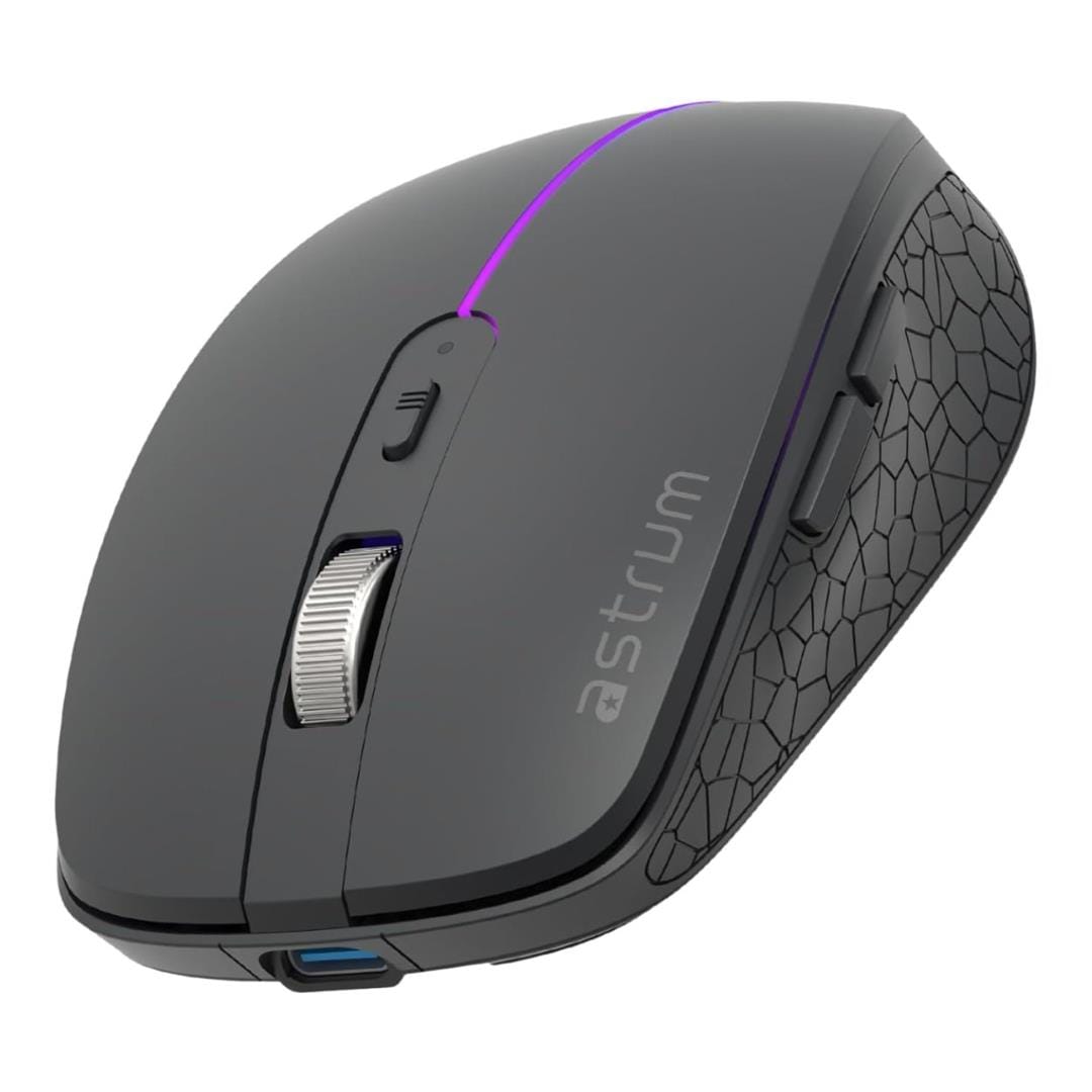 Astrum MW30C Tri-Mode Wireless Bluetooth Mouse Black AMSW30RB