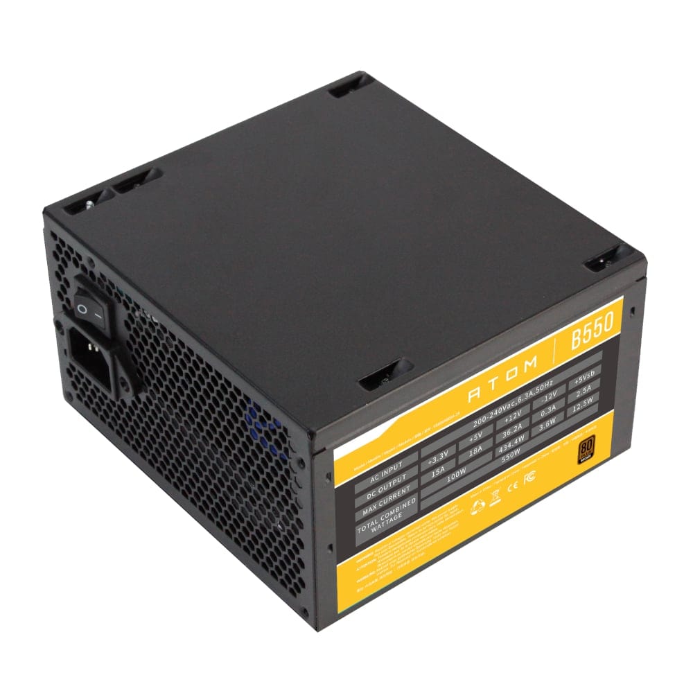 Antec AX81 Elite ATX ARGB Mid-Tower Gaming PC Case with ATOM B550 550W Power Supply ANTEC05