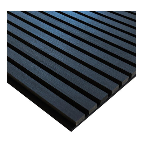 Parrot 600x2400mm Slatted Wall Panel Black Wood AP0624BW