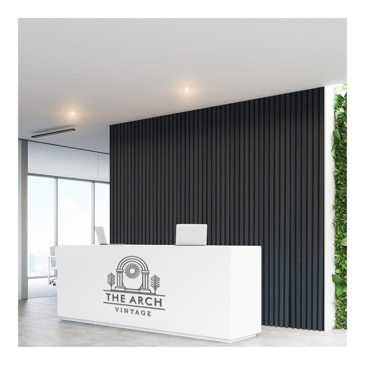 Parrot 600x2400mm Slatted Wall Panel Black Wood AP0624BW