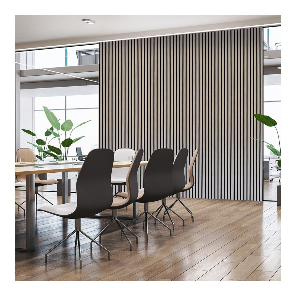 Parrot 600x2400mm Slatted Wall Panel Light Oak AP0624LO
