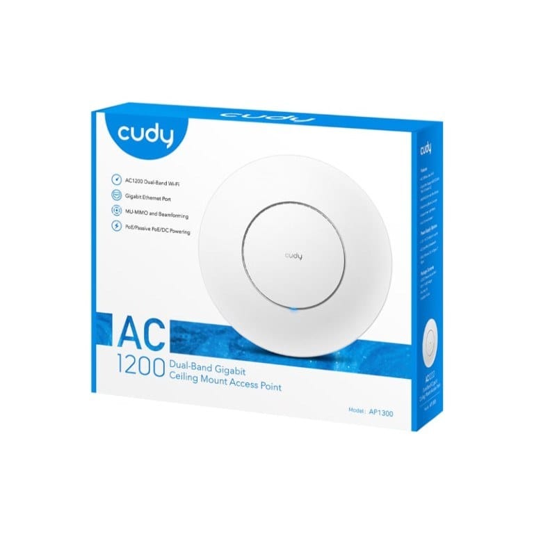 Cudy AP1300 Dual-Band AC1200 Wi-Fi 5 Ceiling Access Point