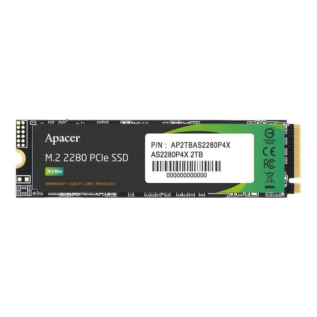 Apacer AS2280P4X 1TB M.2 PCIe 3 Internal SSD AP1TBAS2280P4X-1