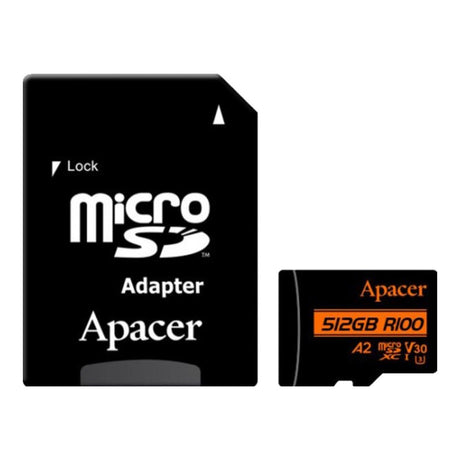 Apacer 512GB MicroSDXC Memory Card AP512GMCSX10U8-R
