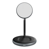 Adam Elements OMNIA M2 2-in-1 MagSafe Wireless Charging Station for iPhone APAADM2BK