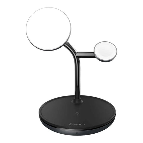 Adam Elements OMNIA M3+ 3-in-1 Wireless Charging Station Black APAADM3PUSBK