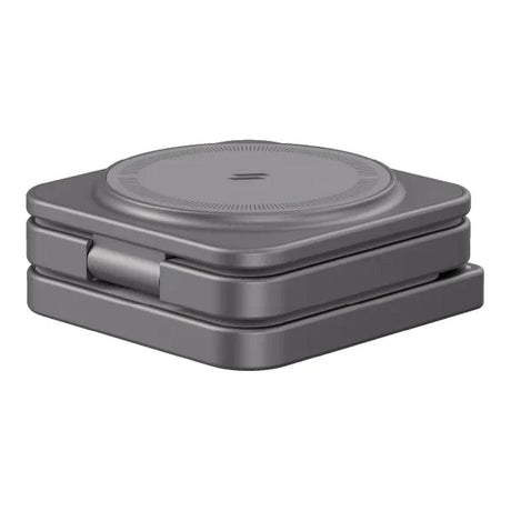 Adam Elements Mag 3 Pro Qi2 3-in-1 Foldable Charging Station Grey APAADMAG3PRGY