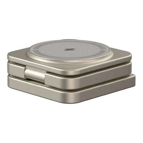 Adam Elements Mag 3 Pro Qi2 3-in-1 Foldable Charging Station Titanium APAADMAG3PRTM