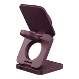 Adam Elements Mag 3 Ultra Qi2 3-in-1 Foldable Charging Station - Burgandy APAADMAG3ULBG