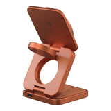 Adam Elements Mag 3 Ultra Qi2 3-in-1 Foldable Charging Station - Orange APAADMAG3ULOR