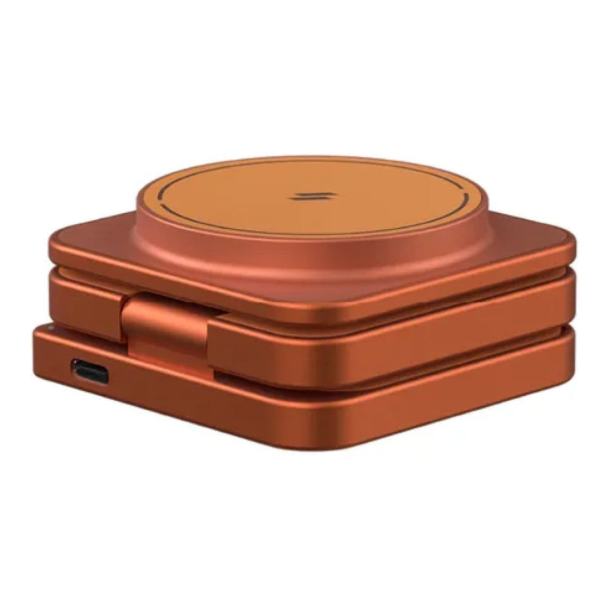 Adam Elements Mag 3 Ultra Qi2 3-in-1 Foldable Charging Station - Orange APAADMAG3ULOR