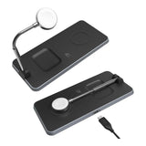 Adam Elements OMNIA Q3 3-in-1 Wireless Charging Station Black APAADQ3BK