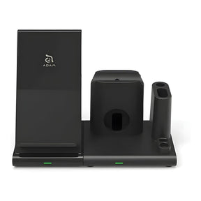 Adam Elements OMNIA Q4 4-in-1 Wireless Charging Station Black APAADQ4OGBK
