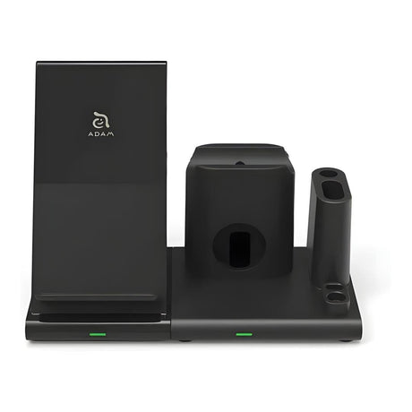 Adam Elements OMNIA Q4 4-in-1 Wireless Charging Station Black APAADQ4OGBK