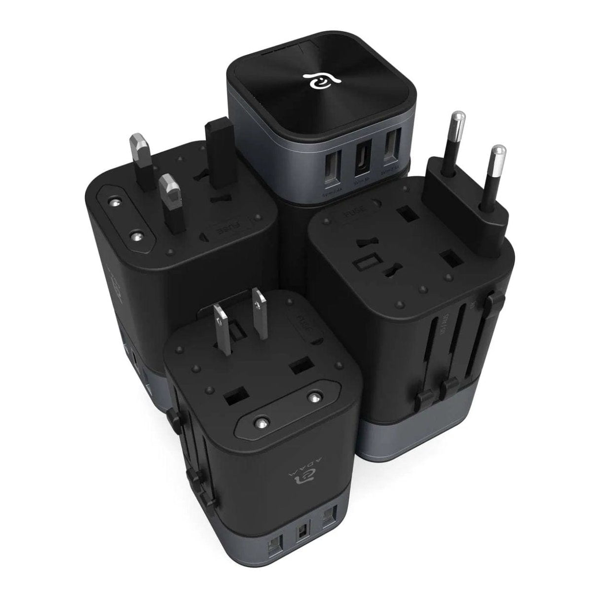 Adam Elements OMNIA T3 Universal Travel Charging Adapter Black APAADT3BK