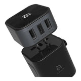 Adam Elements OMNIA T3 Universal Travel Charging Adapter Black APAADT3BK