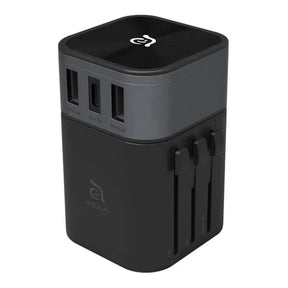 Adam Elements OMNIA T3 Universal Travel Charging Adapter Black APAADT3BK