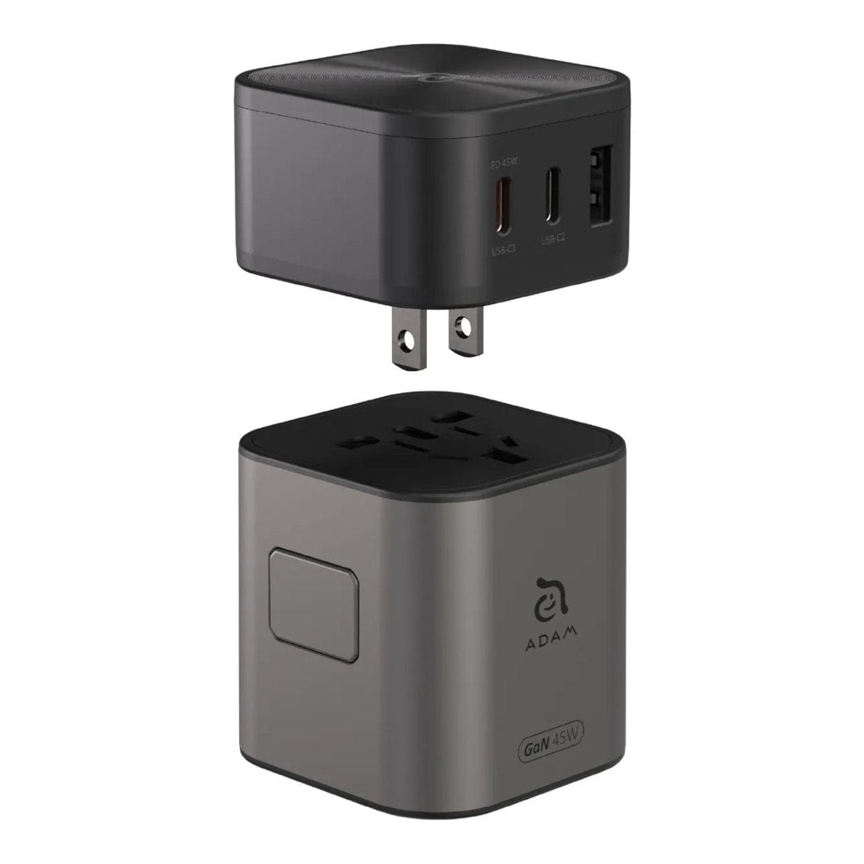 Adam Elements OMNIA T45 45W Universal Travel Adapter Charger Black APAADT45BK