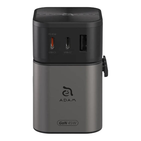 Adam Elements OMNIA T45 45W Universal Travel Adapter Charger Black APAADT45BK