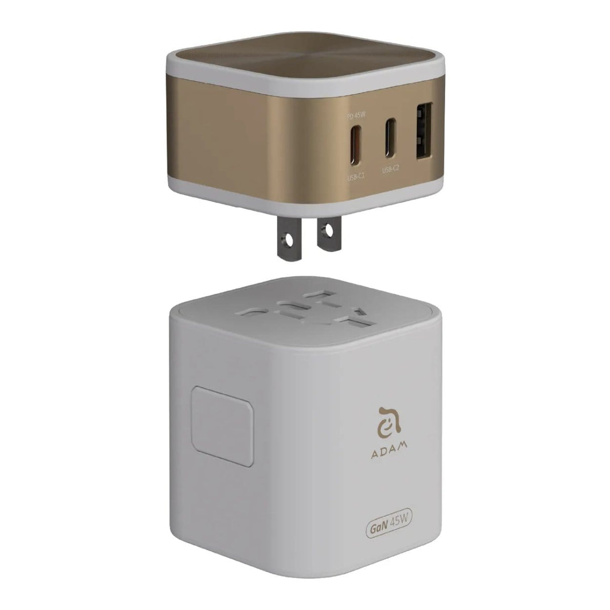 Adam Elements OMNIA T45 45W Universal Travel Adapter Charger White APAADT45WH
