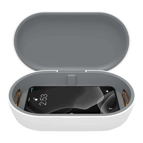 Adam Elements OMNIA UVC+ UV Ozone Sterilizer Box with Fast Wireless Charger White