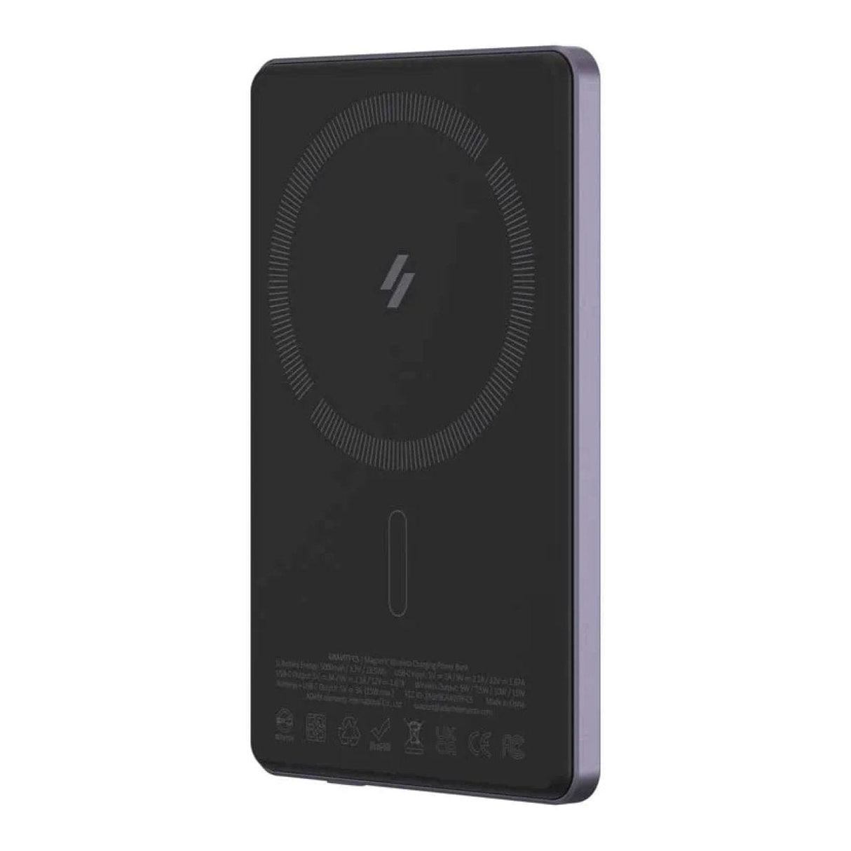 Adam Elements GRAVITY C5 5000mAh Wireless Ultra Slim Power Bank Purple APBADGVC5PP