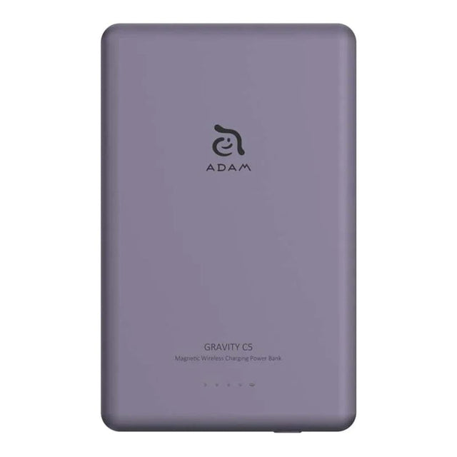 Adam Elements GRAVITY C5 5000mAh Wireless Ultra Slim Power Bank Purple APBADGVC5PP