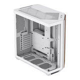 APNX V1 Dual-Chamber Mid-Tower ATX Gaming PC Case - White/Wood APCM-VI01103.21