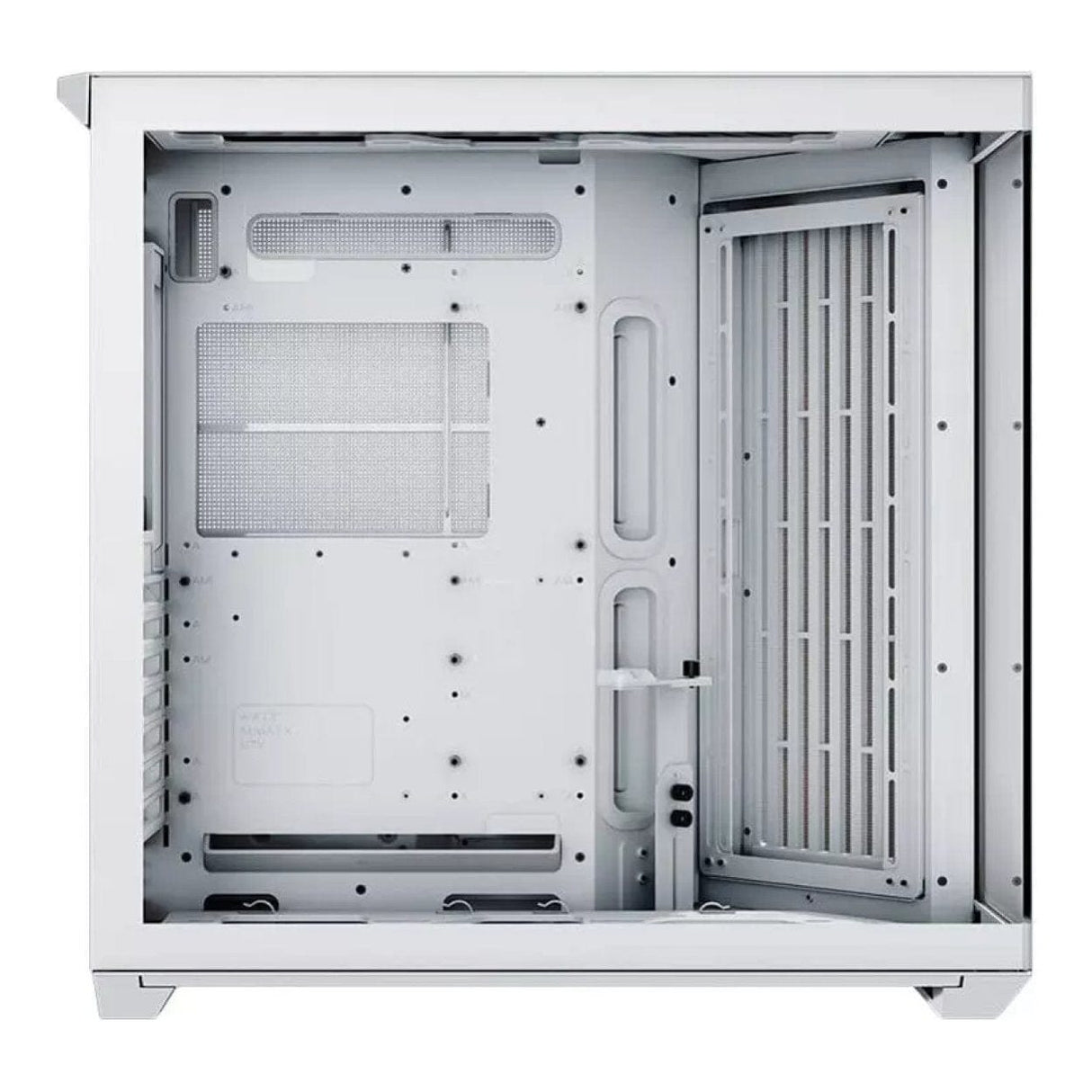 APNX V1 Dual-Chamber Mid-Tower ATX Gaming PC Case - White/Wood APCM-VI01103.21
