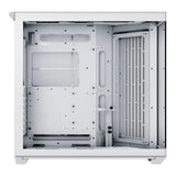 APNX V1 Dual-Chamber Mid-Tower ATX Gaming PC Case - White/Wood APCM-VI01103.21