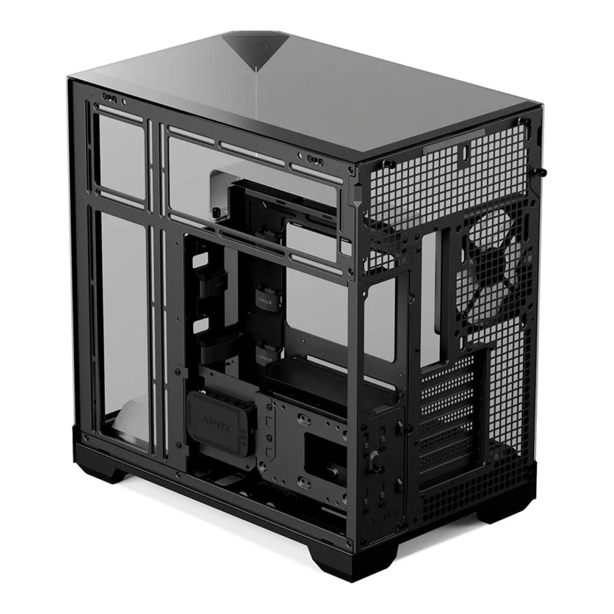 Aerocool APNX V2 Vision Black 3 Glass Panel ATX Case APCM-VI02143.11