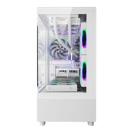 Armaggeddon Aquaron Duplex Pro Micro-ATX Gaming PC Case White AQUARONDUPLEXPROWHT