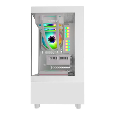 Armaggeddon Aquaron Duplex Micro-ATX Gaming PC Case White AquaronDUPLEXWHT