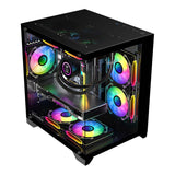 Armaggeddon Aquaron WiBO Micro-ATX Gaming Case Black AQUARONWIBOBLK