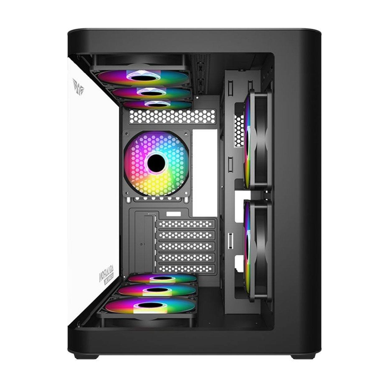 Armaggeddon Aquaron X-Curve 285 M-ATX Gaming PC Case Black