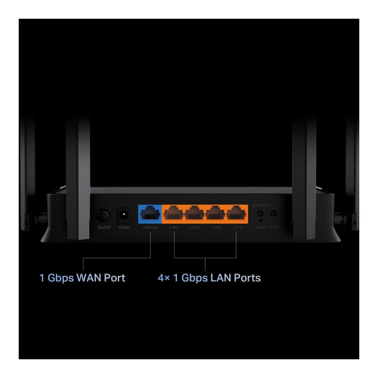 TP-Link Archer BE220 Dual-band Wireless Router Black