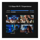 TP-Link Archer BE450 BE7200 Dual-band Wi-Fi 7 Router