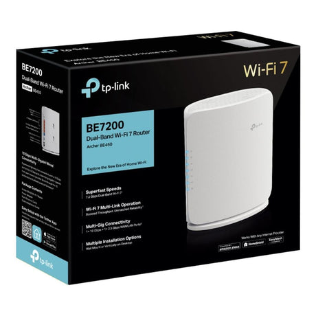 TP-Link Archer BE450 BE7200 Dual-band Wi-Fi 7 Router