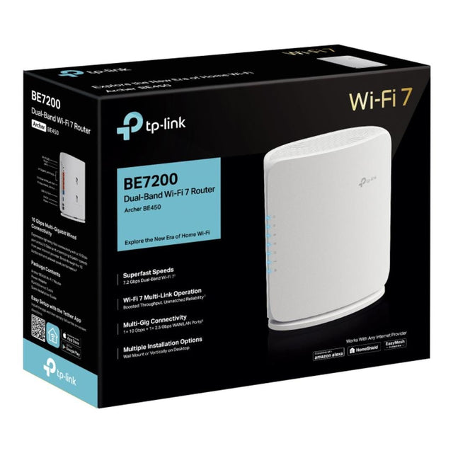 TP-Link Archer BE450 BE7200 Dual-band Wi-Fi 7 Router