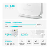 TP-Link Archer MR505 4G+ Cat6 AC1200 Wireless Router - Dual-band 2.4GHz and 5GHz Gigabit Ethernet
