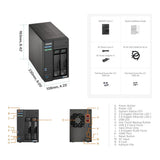 Asustor Lockerstor AS6702T 2 Gen2 2-Bay NAS