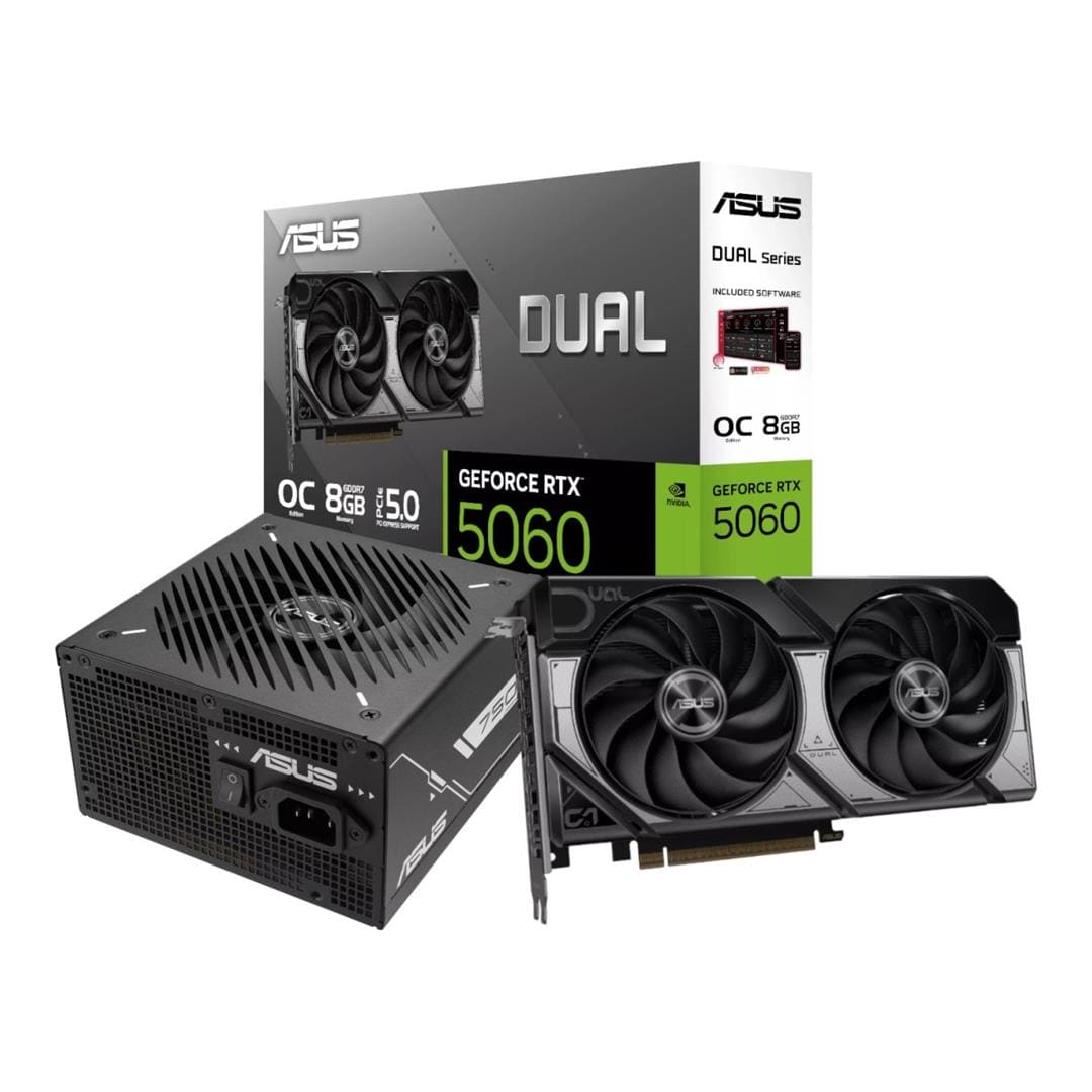 ASUS GeForce RTX 5060 OC Edition Graphics Card and Asus PRIME 750W Power Supply Bundle ASUS_CC_BUN_9