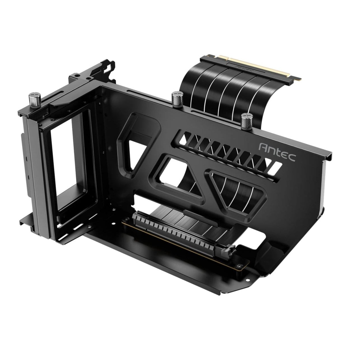 Antec Shift ARGB Vertical GPU Bracket with PCIe 4.0 Riser Cable Black AT-ARCVB-BK190-A-PCIE4-RTX40