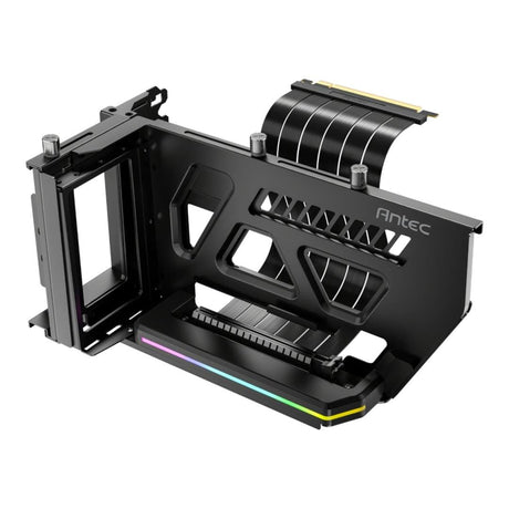 Antec Shift ARGB Vertical GPU Bracket with PCIe 4.0 Riser Cable Black AT-ARCVB-BK190-A-PCIE4-RTX40