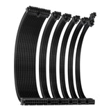 Antec 300mm Sleeved Braided Power Extension Cable Kit AT-ECAB-BK300-C1P4-BK